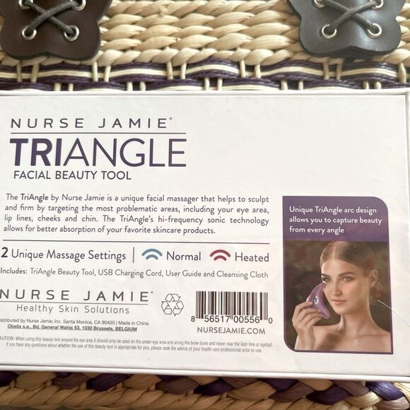 NIB Nurse Jamie Triangle Facial Beauty Tool - Purple - Picture 2 of 4